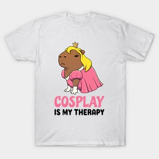 Cosplay is my therapy Capybara Princess T-Shirt